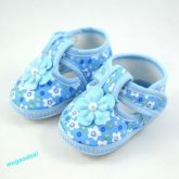 Sapatinho Azul Floral